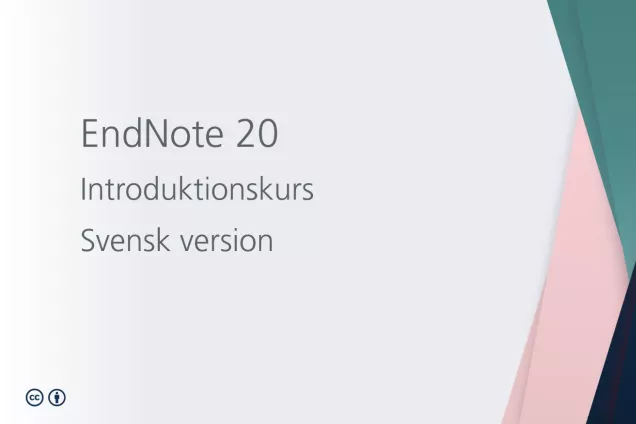 Endnote 20 Introduktionskurs. Illustration.